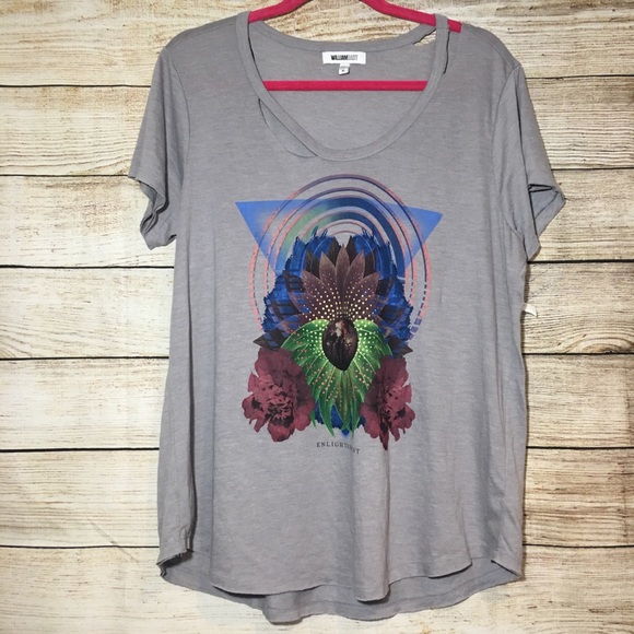 William Rast Destroyed “Enlightenment” Tee - Picture 2 of 5